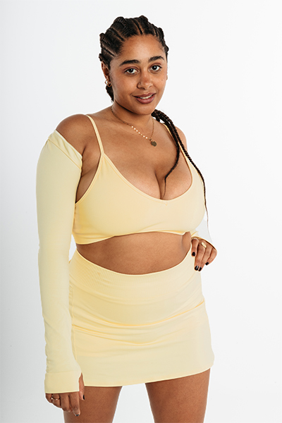 NINA JUPE SEAMLESS YELLOW